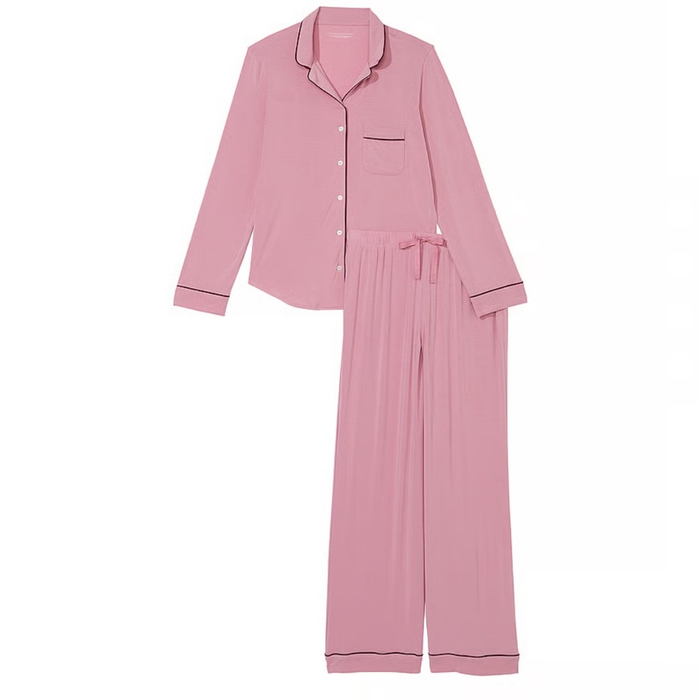 Modal long PJ set in pink